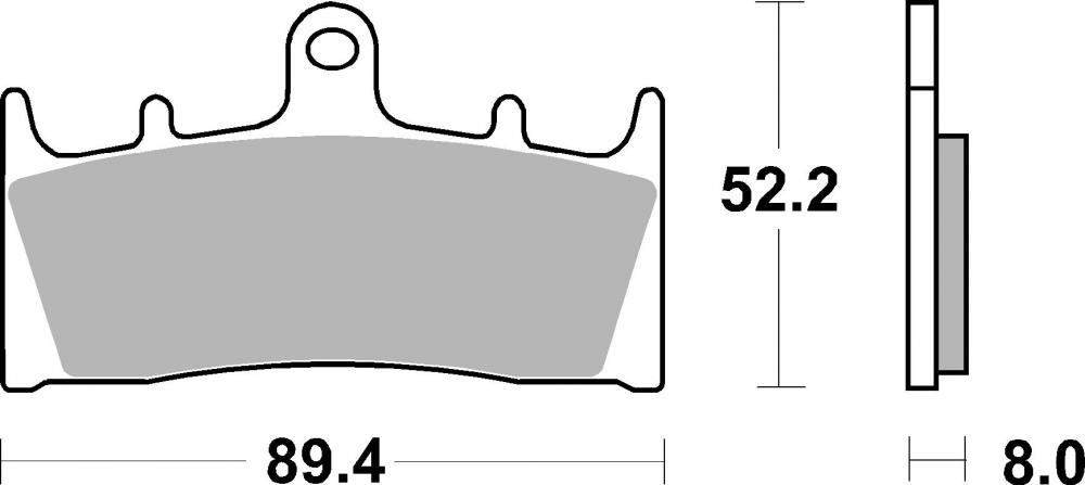 SBS Bremsbeläge HS Street Sintermetall ABE - 686HS