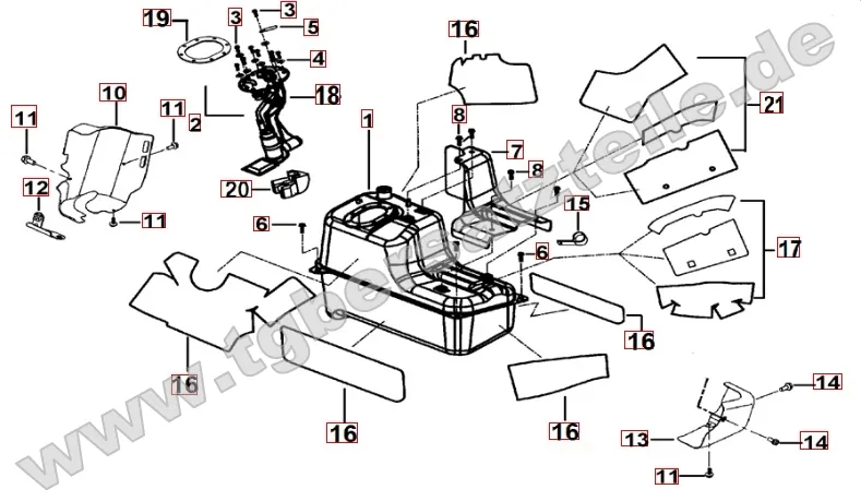 Hitzeschutz für Benzintank