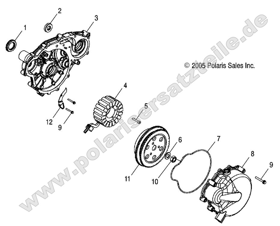 Engine, Stator and Flywheel