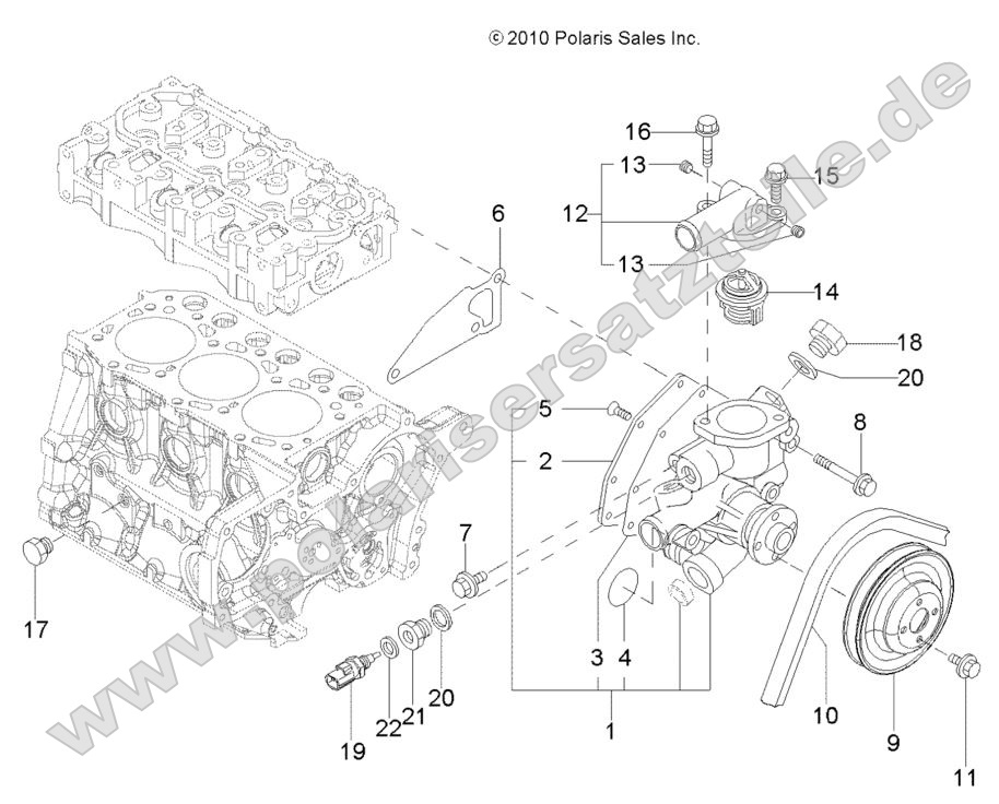 Engine, Water Cooling System Engine, Water Cooling System
