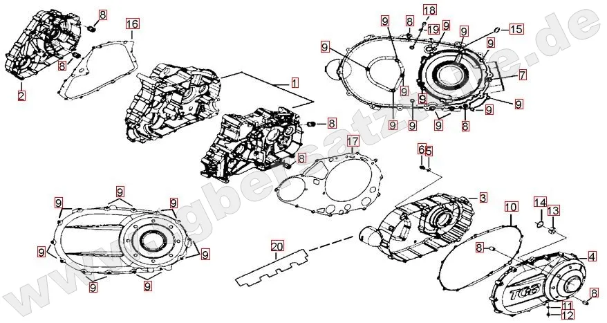 Motorgehäuse Motorgehäuse