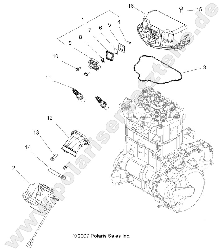 ENGINE, THROTTLE BODY MOUNTING