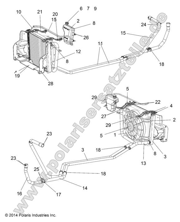 Engine, Water Cooling System