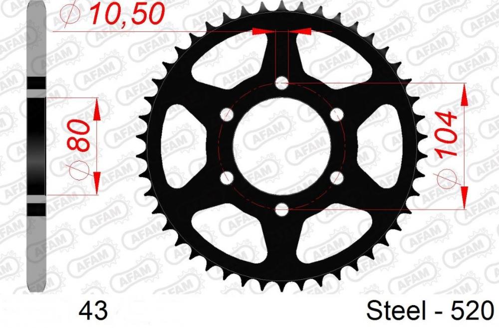 AFAM_3D_Kettensatz_Stahl_3D520ZK_15x43___Kawasaki_Z750_2004_14_Kettenrad AFAM 3D Kettensatz Stahl 3D520ZK 15x43 - Kawasaki Z750 /R /S 2004-14