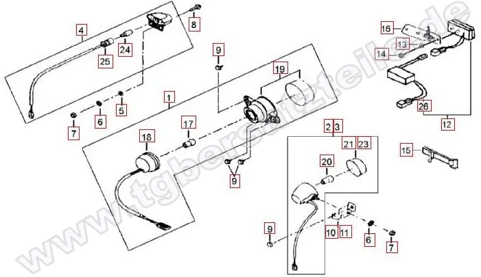 Rücklicht-Blinker hinten