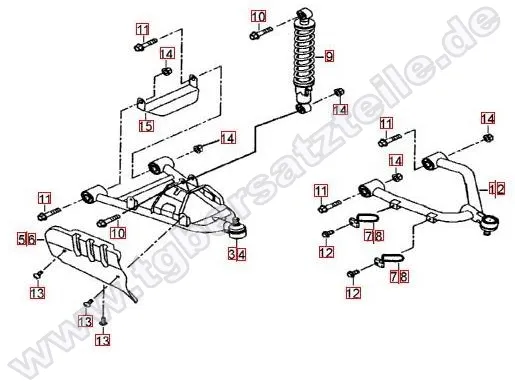 Federbein vorne Federbein vorne