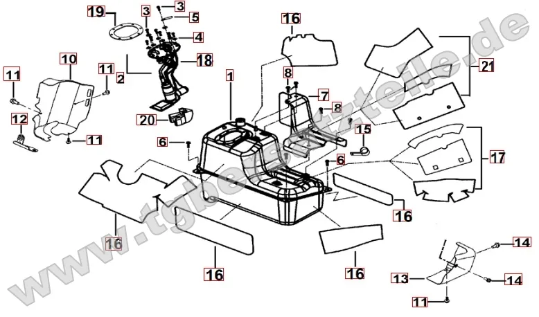 Hitzeschutz für Benzintank