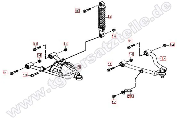 Federbein vorne Federbein vorne