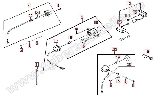 Rücklicht-Blinker hinten
