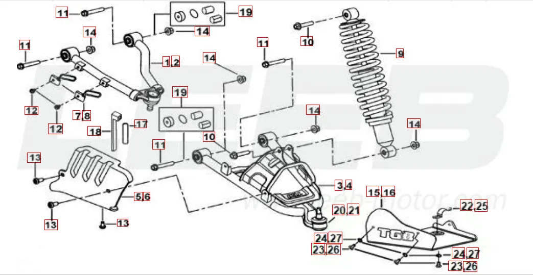 Federbein vorne Federbein vorne