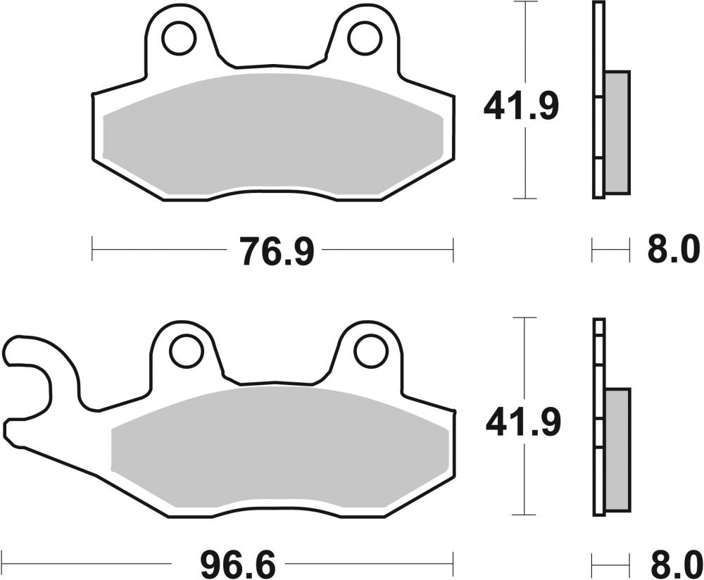 SBS Bremsbeläge Offroad & ATV Sintermetall - 611SI