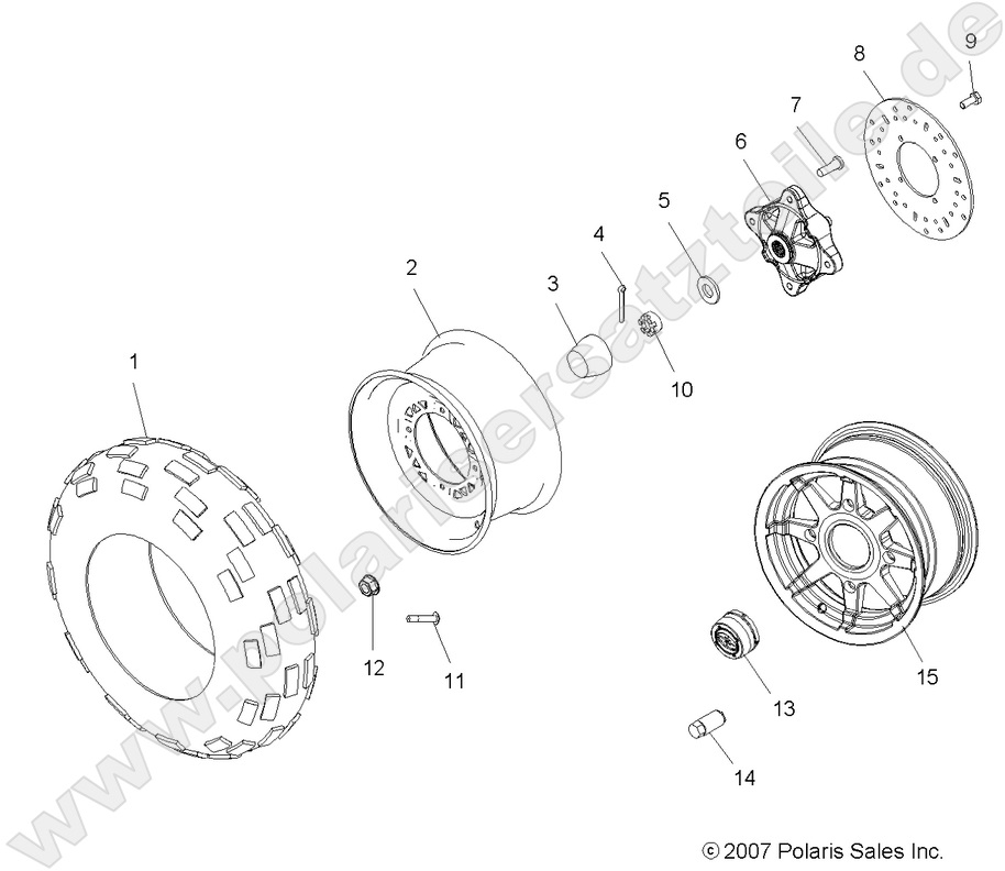 WHEELS, FRONT WHEELS, FRONT
