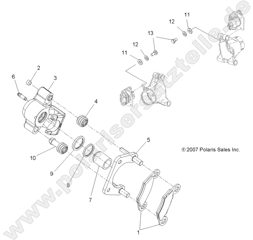 BRAKES, REAR CALIPER BRAKES, REAR CALIPER