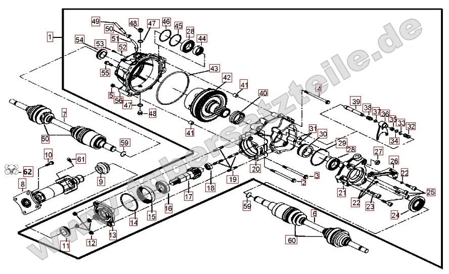 Differenzial hinten Differenzial hinten