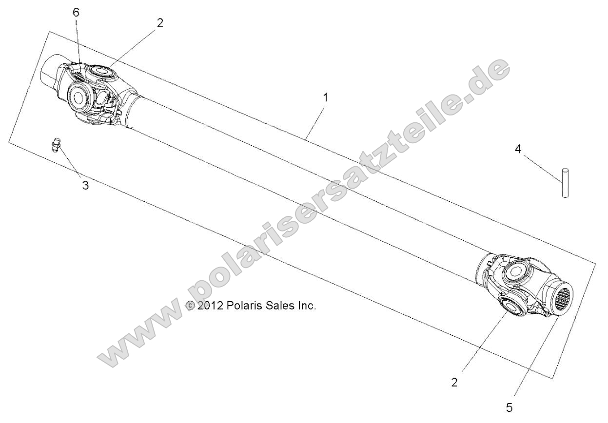 Drive Train, Prop Shaft, Front Drive Train, Prop Shaft, Front