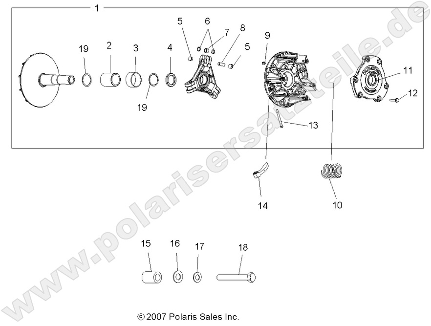 DRIVE TRAIN, PRIMARY CLUTCH