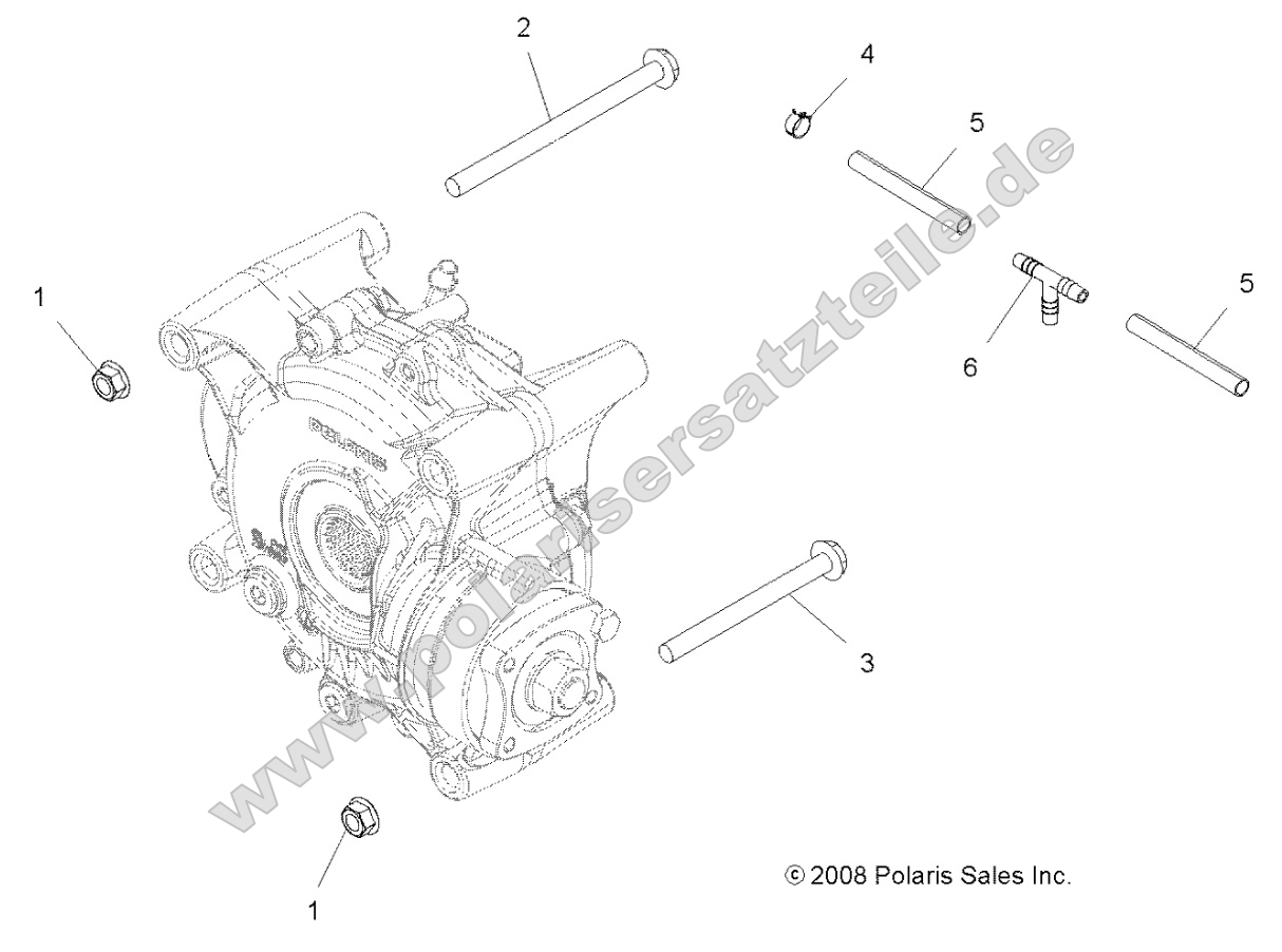Drive Train, Gearcase Mounting, Rear Drive Train, Gearcase Mounting, Rear