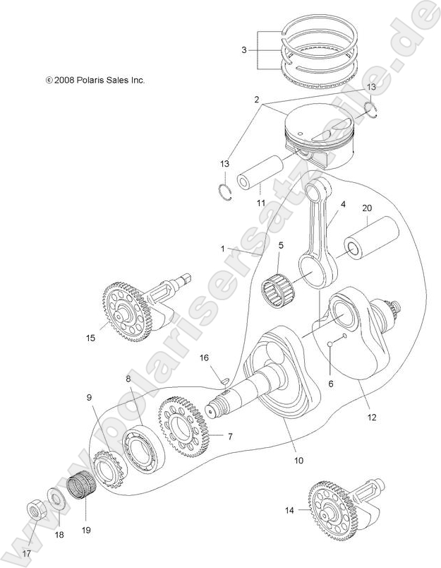 ENGINE, CRANKSHAFT and PISTON