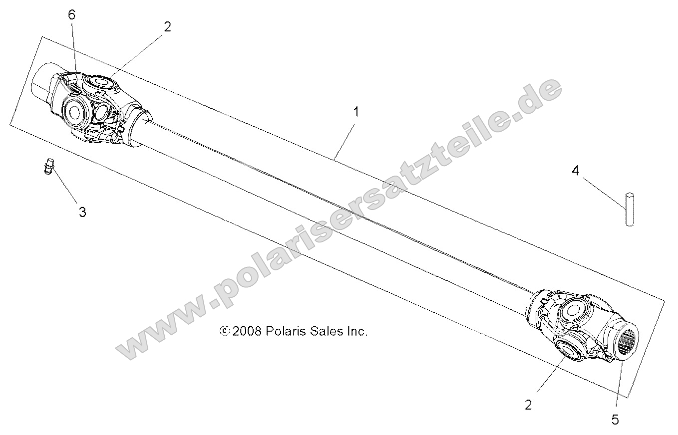Drive Train, Prop Shaft, Front