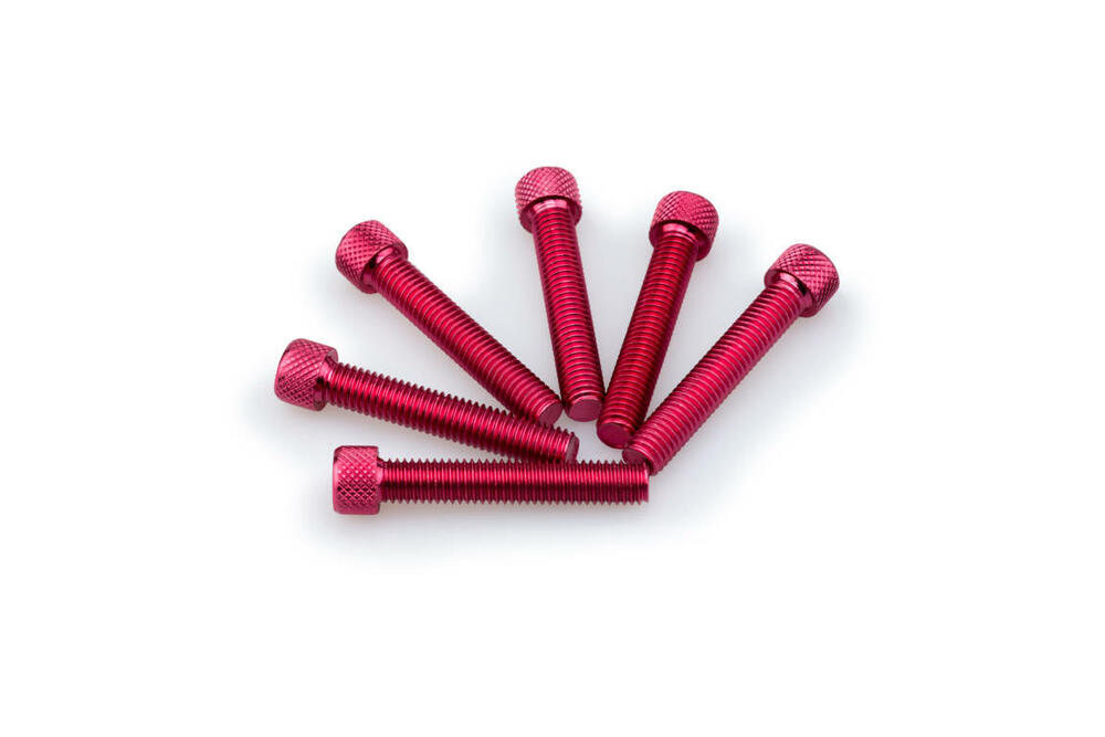 PUIG INBUS-SCHRAUBEN-KIT M8X45MM. ROT - 0516R