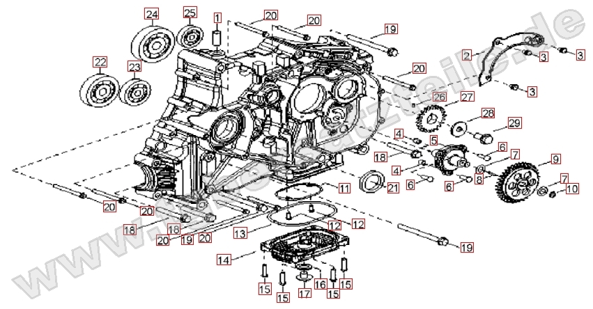 Motorgehäuse rechts