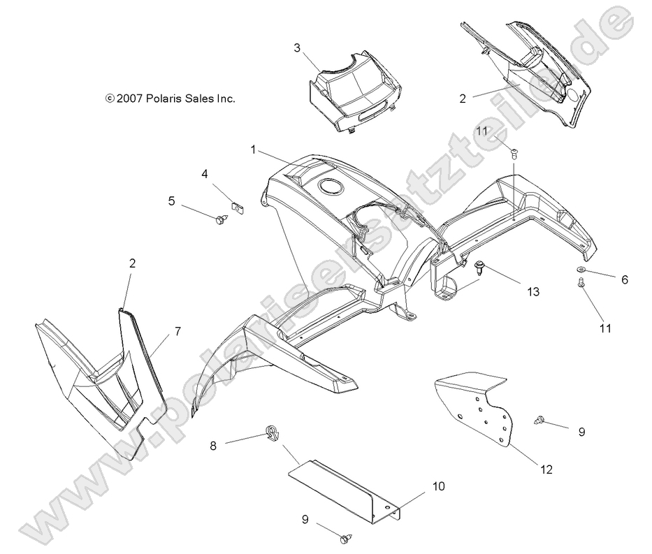 BODY, FRONT CAB BODY, FRONT CAB