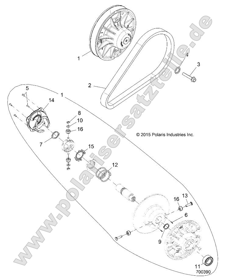 Drive Train, Clutch, Secondary, EBS Drive Train, Clutch, Secondary, EBS