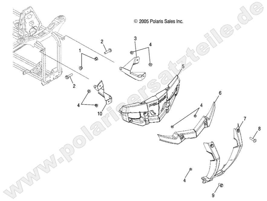 BODY, FRONT BUMPER and MOUNTING BODY, FRONT BUMPER and MOUNTING