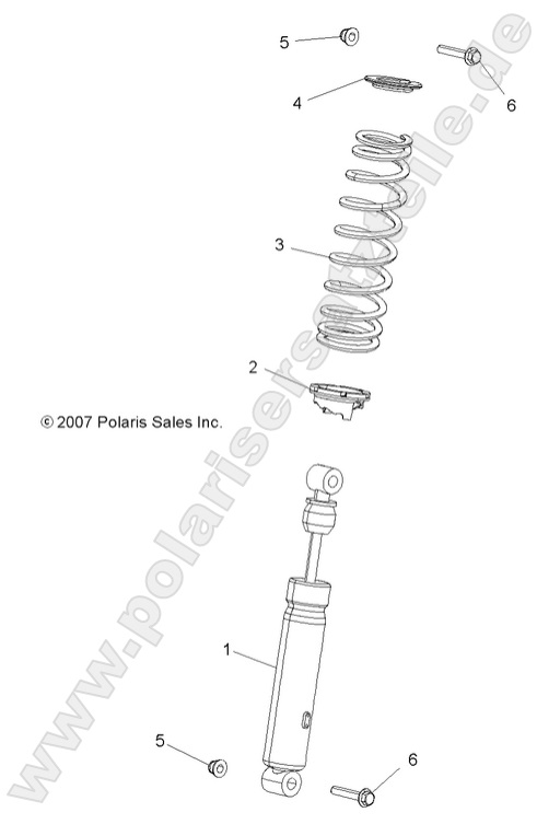 SUSPENSION, SHOCK, FRONT SUSPENSION, SHOCK, FRONT