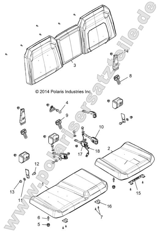 Body, Seat (49RGRSEAT15900SB)