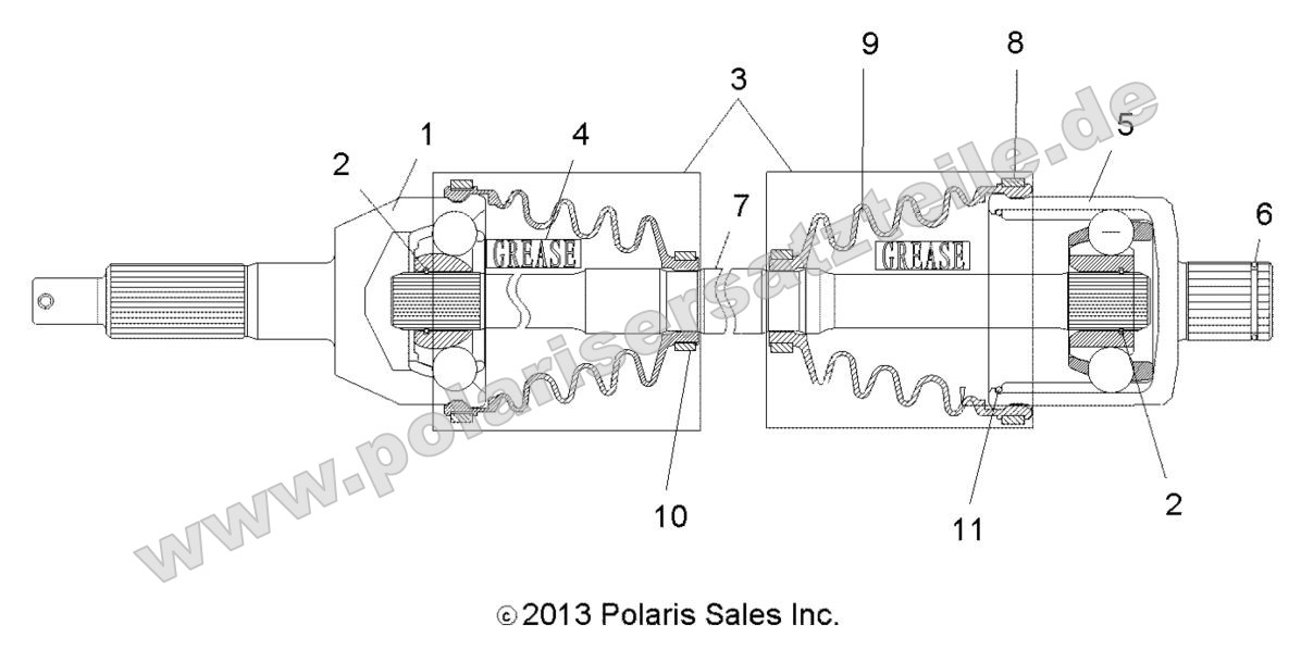 Drive Train, Rear Drive Shaft Drive Train, Rear Drive Shaft