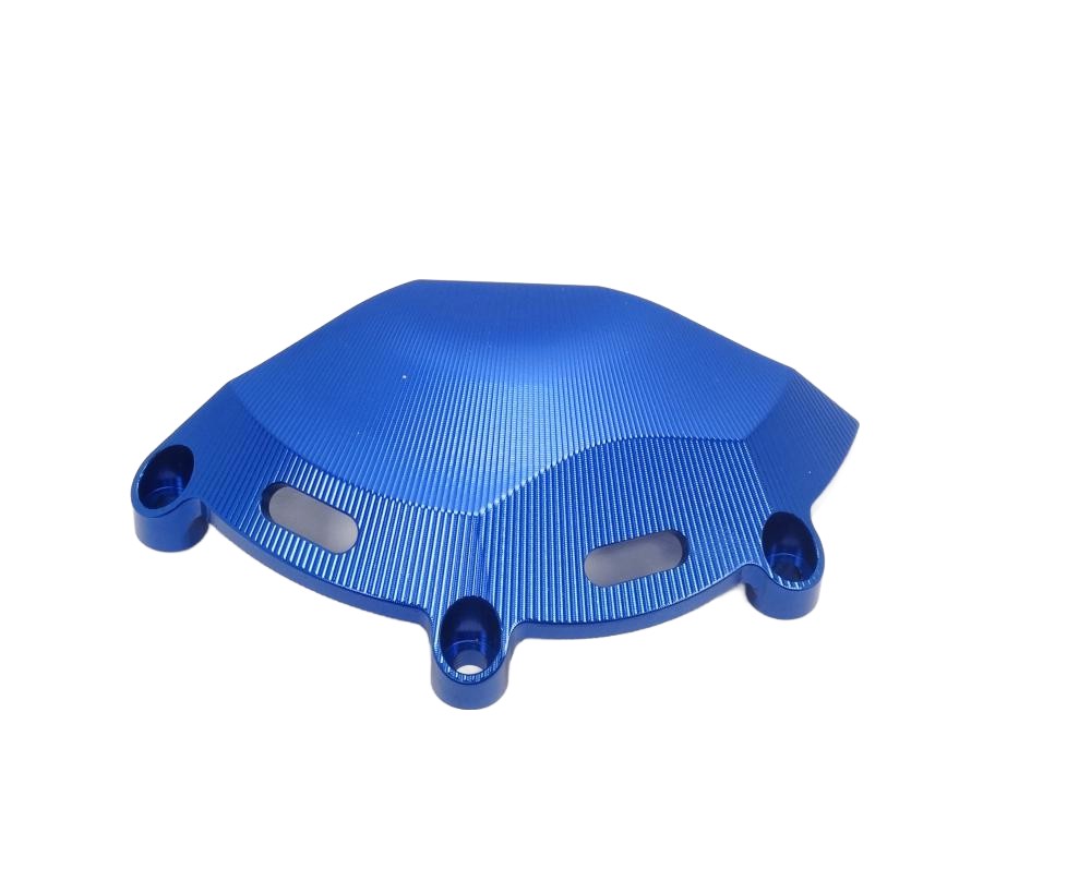 TMP Racing Factory CNC Motordeckelschutz links blau - Suzuki GSX-R 1000 /R 2017-24