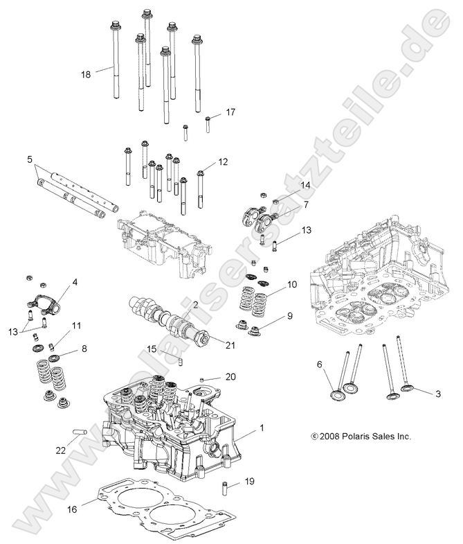 ENGINE, CYLINDER HEAD, CAM and VALVES