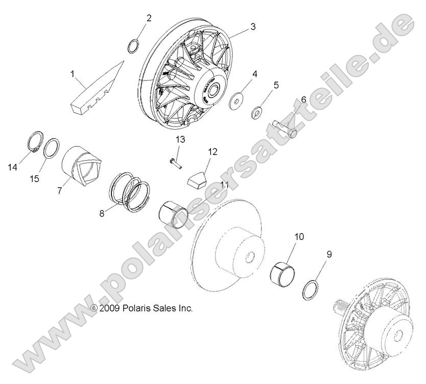 Drive Train, Secondary Clutch