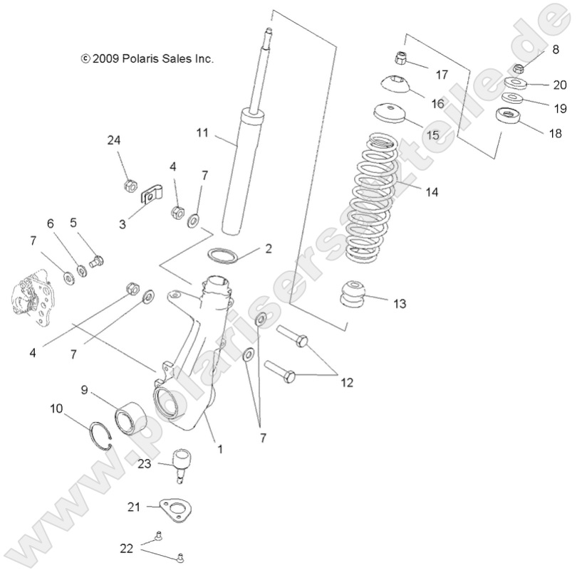 SUSPENSION, FRONT STRUT SUSPENSION, FRONT STRUT