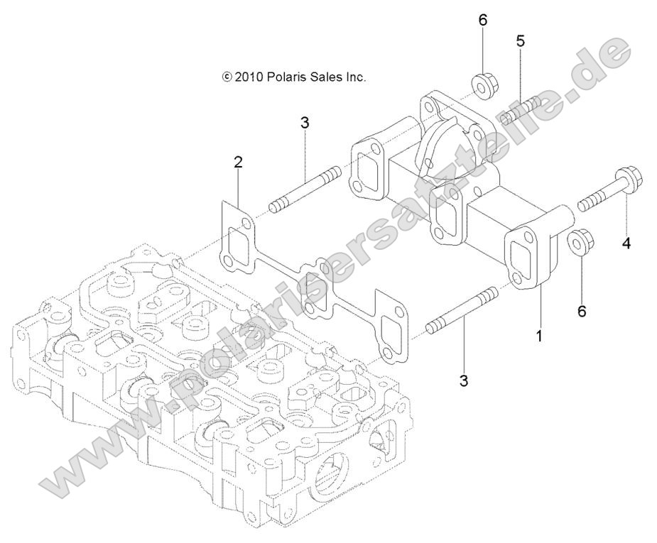Engine, Exhaust Manifold Engine, Exhaust Manifold