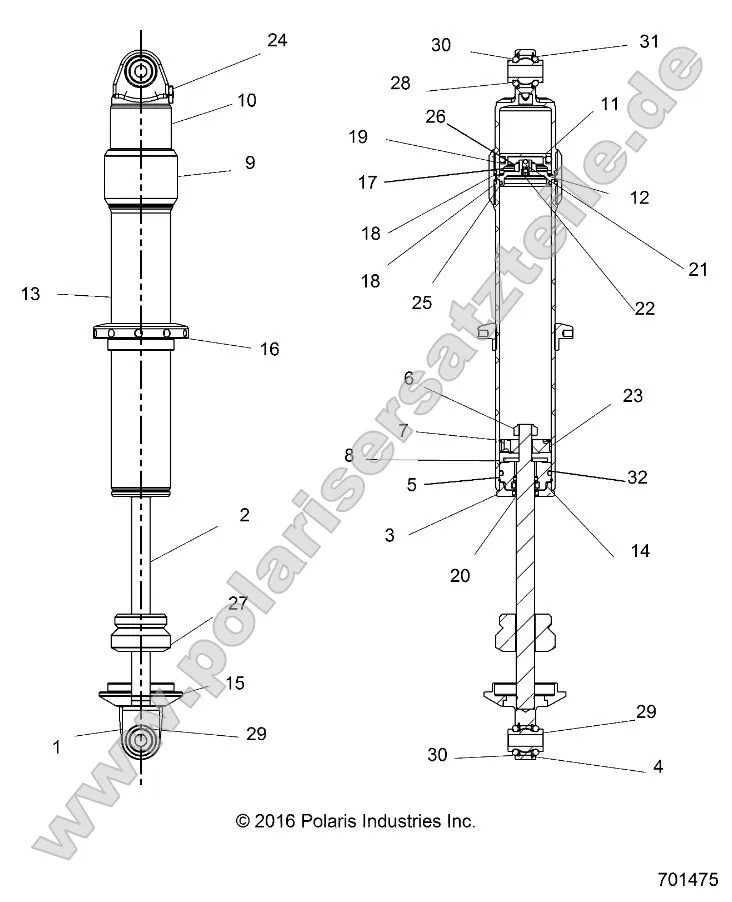 Suspension, Front Shock Internals Suspension, Front Shock Internals
