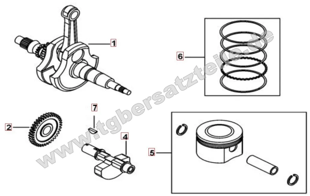 Kurbelwelle - Kolben Kurbelwelle - Kolben