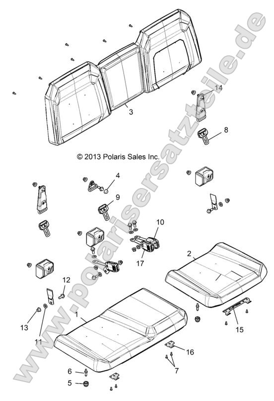 Body, Seat (49RGRSEAT14900XP) Body, Seat (49RGRSEAT14900XP)