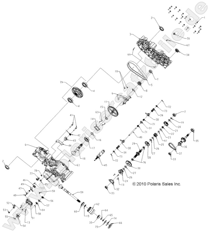 DRIVE TRAIN, MAIN GEARCASE