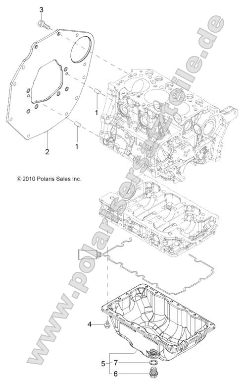 Engine, Mounting Flange and Oil Sump Engine, Mounting Flange and Oil Sump