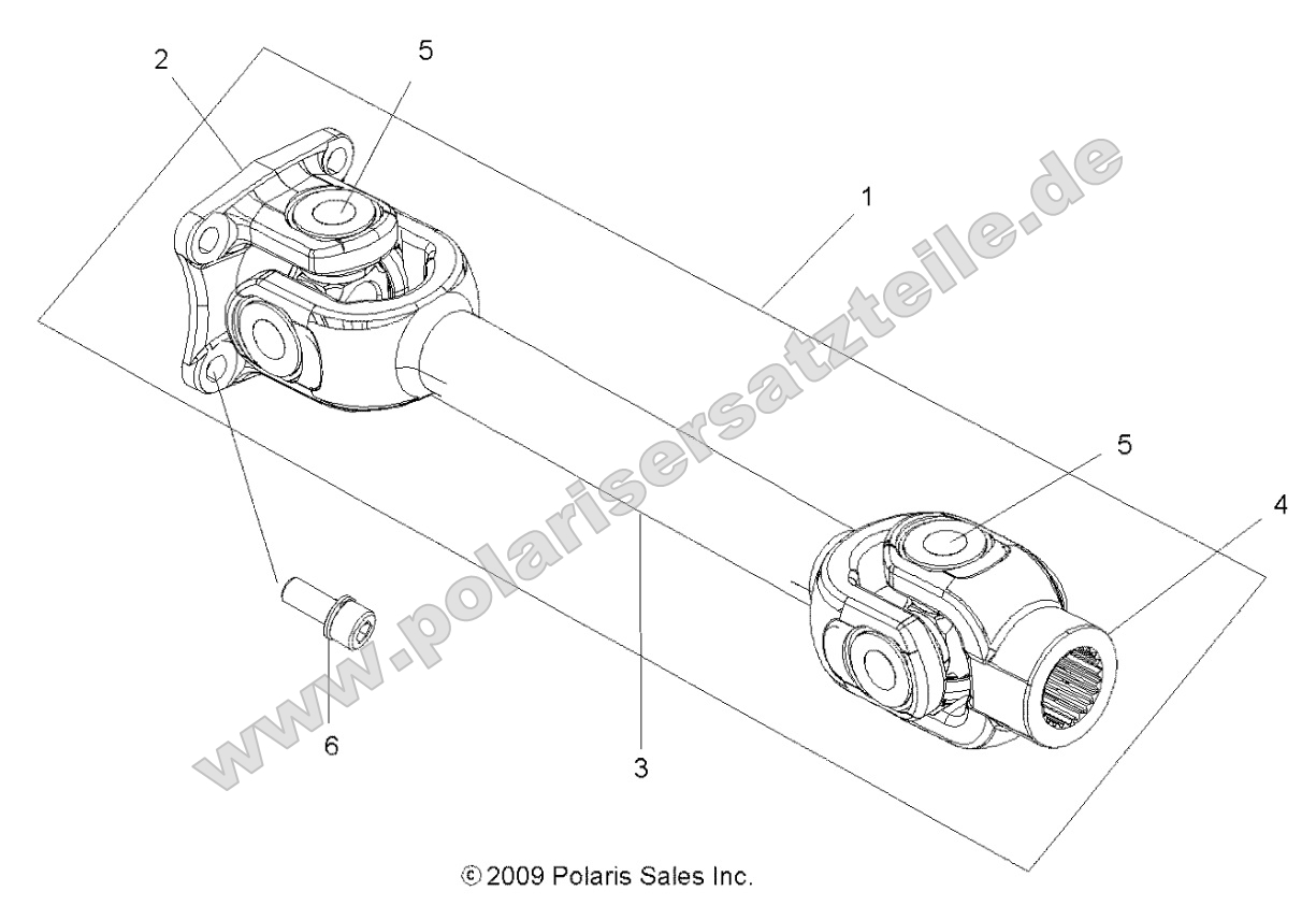 Drive Train, Prop Shaft, Rear Drive Train, Prop Shaft, Rear