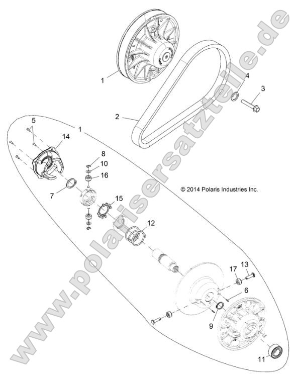 Drive Train, Clutch, Secondary, EBS Drive Train, Clutch, Secondary, EBS