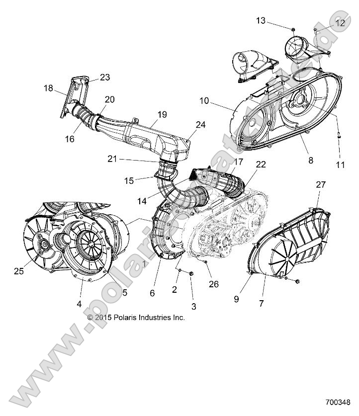 Body, Clutch Cover and Ducting Body, Clutch Cover and Ducting