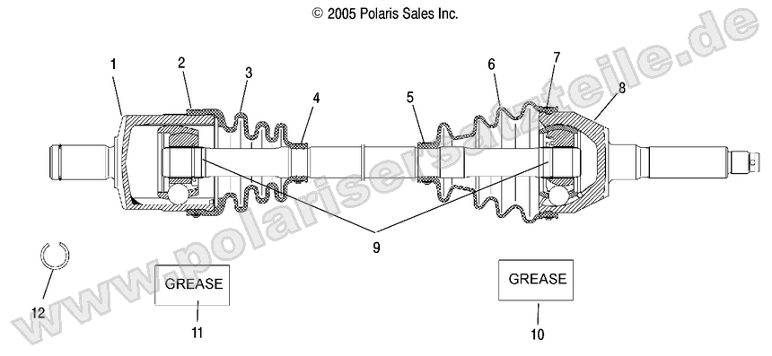 DRIVE SHAFT, FRONT DRIVE SHAFT, FRONT