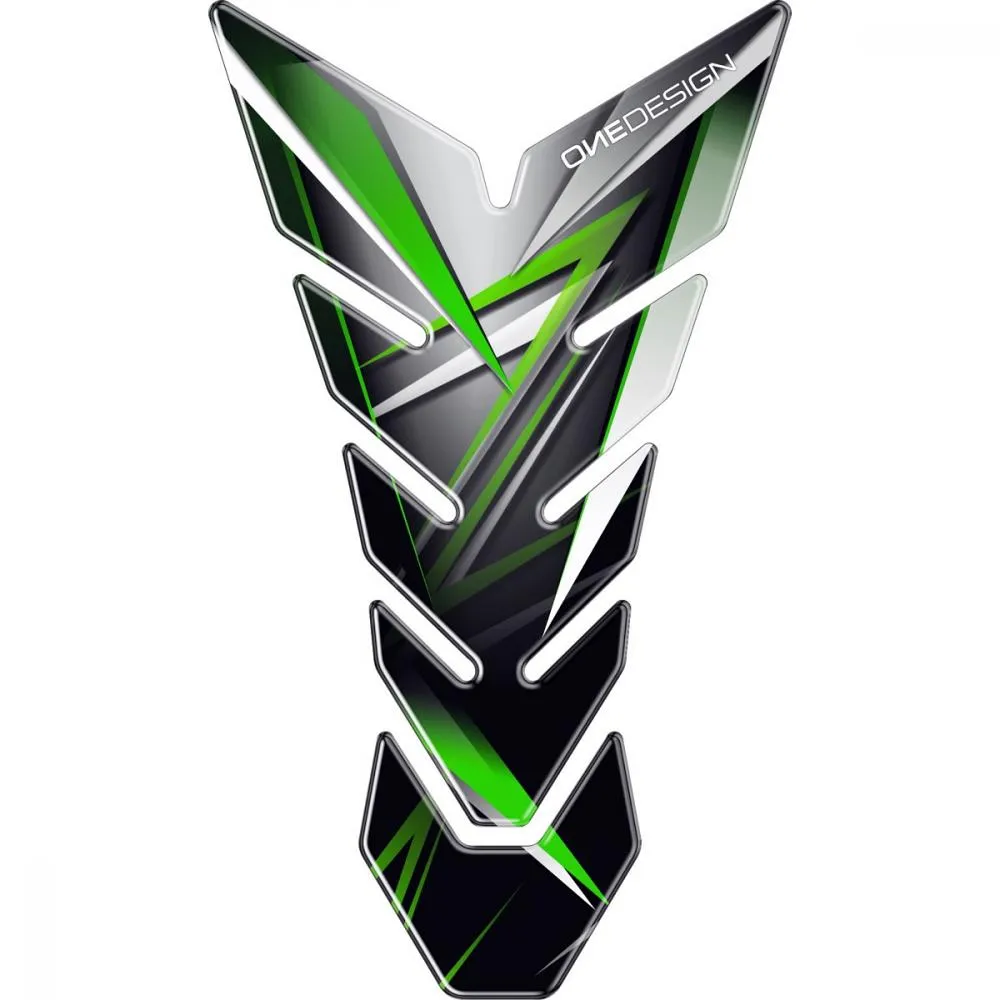 OneDesign Tankpad Black Edition "schwarz-grün" Design - Universal