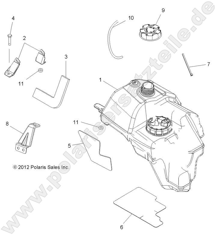 BODY, FUEL TANK ASM.