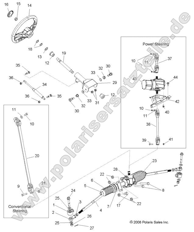 Steering, Steering Asm.