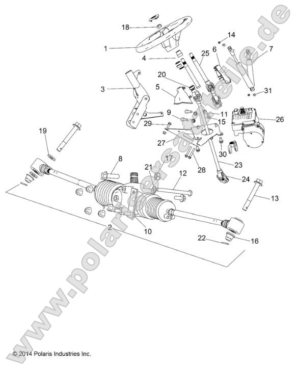 Steering, Steering Asm. (49RGRSTEERING15570MC) Steering, Steering Asm. (49RGRSTEERING15570MC)