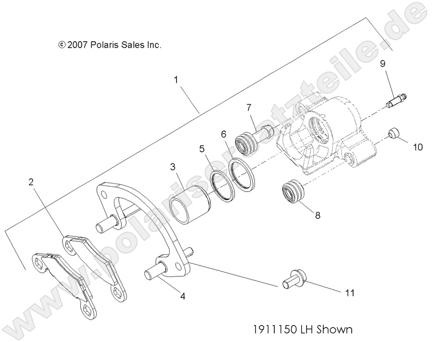 BRAKES, FRONT CALIPER